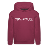 SURVIVOR in Characters & Semicolon - Children's Hoodie - burgundy