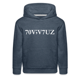 SURVIVOR in Characters & Semicolon - Children's Hoodie - heather denim