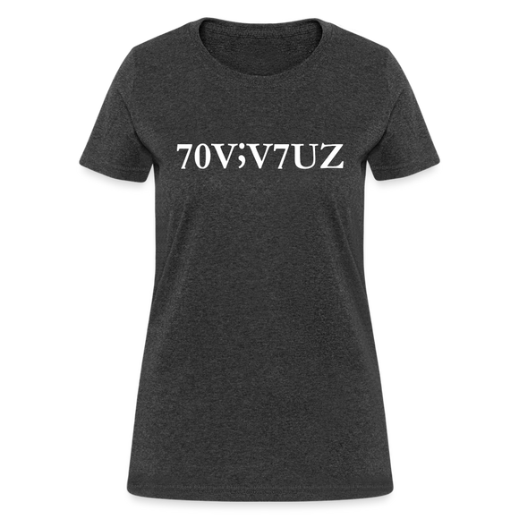 SURVIVOR in Characters & Semicolon - Women's Shirt - heather black