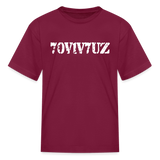 SURVIVOR in Stenciled Characters - Child's T-Shirt - burgundy