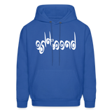 BREATHE in Curly Characters - Adult Hoodie - royal blue