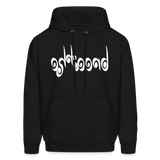 BREATHE in Curly Characters - Adult Hoodie - black