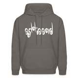 BREATHE in Curly Characters - Adult Hoodie - asphalt gray