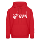 BREATHE in Curly Characters - Adult Hoodie - red