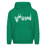 BREATHE in Curly Characters - Adult Hoodie - kelly green