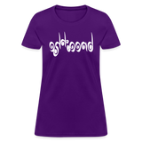 BREATHE in Curly Characters - Women's Shirt - purple