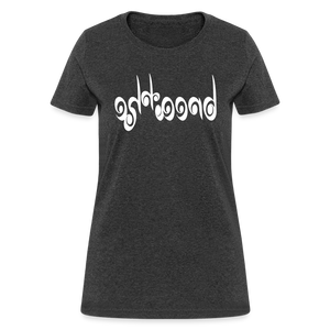 BREATHE in Curly Characters - Women's Shirt - heather black