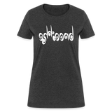 BREATHE in Curly Characters - Women's Shirt - heather black