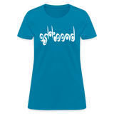 BREATHE in Curly Characters - Women's Shirt - turquoise