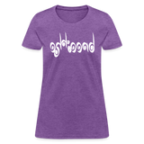 BREATHE in Curly Characters - Women's Shirt - purple heather