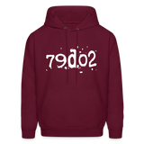 SOBER in Typed Characters - Adult Hoodie - burgundy