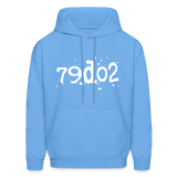 SOBER in Typed Characters - Adult Hoodie - carolina blue