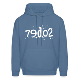 SOBER in Typed Characters - Adult Hoodie - denim blue