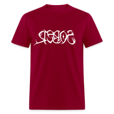 SOBER in Tribal Characters - Classic T-Shirt - dark red