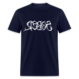 SOBER in Tribal Characters - Classic T-Shirt - navy