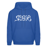 SOBER in Tribal Characters - Adult Hoodie - royal blue