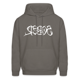 SOBER in Tribal Characters - Adult Hoodie - asphalt gray