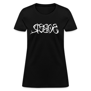 SOBER in Tribal Characters - Women's Shirt - heather black