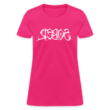 SOBER in Tribal Characters - Women's Shirt - fuchsia