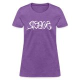 SOBER in Tribal Characters - Women's Shirt - purple heather