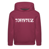 SURVIVOR in Stenciled Characters - Children's Hoodie - burgundy