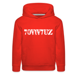 SURVIVOR in Stenciled Characters - Children's Hoodie - red