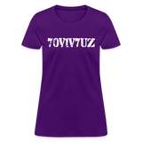 SURVIVOR in Stenciled Characters - Women's Shirt - purple