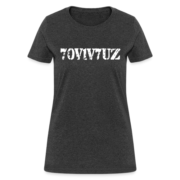 SURVIVOR in Stenciled Characters - Women's Shirt - heather black