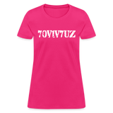 SURVIVOR in Stenciled Characters - Women's Shirt - fuchsia