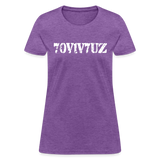 SURVIVOR in Stenciled Characters - Women's Shirt - purple heather