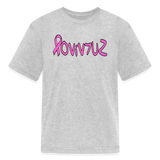 SURVIVOR in Pink Ribbon & Writing - Child's T-Shirt - heather gray