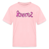 SURVIVOR in Pink Ribbon & Writing - Child's T-Shirt - pink