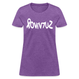 SURVIVOR in Ribbon & Writing - Women's Shirt - purple heather