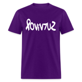 SURVIVOR in Ribbon & Writing - Classic T-Shirt - purple