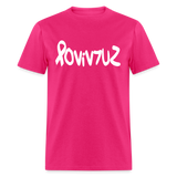 SURVIVOR in Ribbon & Writing - Classic T-Shirt - fuchsia