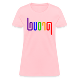 PROUD in Rainbow Abstract Lines - Women's Shirt - pink