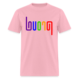 PROUD in Rainbow Abstract Lines - Classic T-Shirt - pink