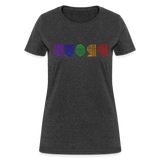 PROUD in Rainbow Scratched Lines - Women's Shirt - heather black