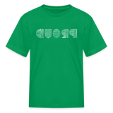 PROUD in Scratched Lines - Child's T-Shirt - kelly green