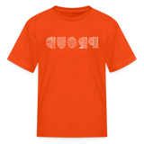 PROUD in Scratched Lines - Child's T-Shirt - orange