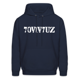 SURVIVOR in Stenciled Characters - Adult Hoodie - navy