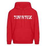 SURVIVOR in Stenciled Characters - Adult Hoodie - red