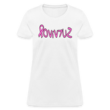 SURVIVOR in Pink Ribbon & Writing - Women's Shirt - white