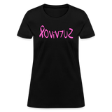 SURVIVOR in Pink Ribbon & Writing - Women's Shirt - black