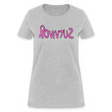 SURVIVOR in Pink Ribbon & Writing - Women's Shirt - heather gray