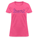 SURVIVOR in Pink Ribbon & Writing - Women's Shirt - heather pink