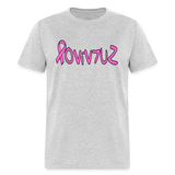 SURVIVOR in Pink Ribbon & Writing - Classic T-Shirt - heather gray