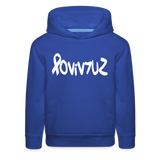 SURVIVOR in Ribbon & Writing - Children's Hoodie - royal blue