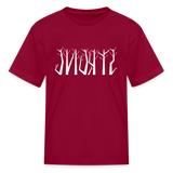 STRONG in Trees - Child's T-Shirt - dark red