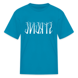 STRONG in Trees - Child's T-Shirt - turquoise